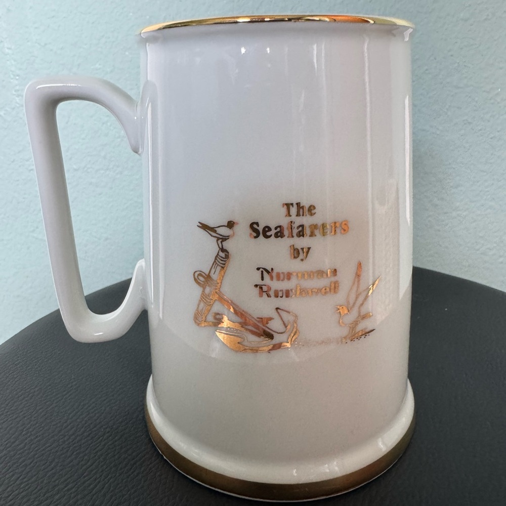 Vintage 1984 Norman Rockwell Collector’s Ceramic Mug Seafarers‎ Design - Picture 2 of 6